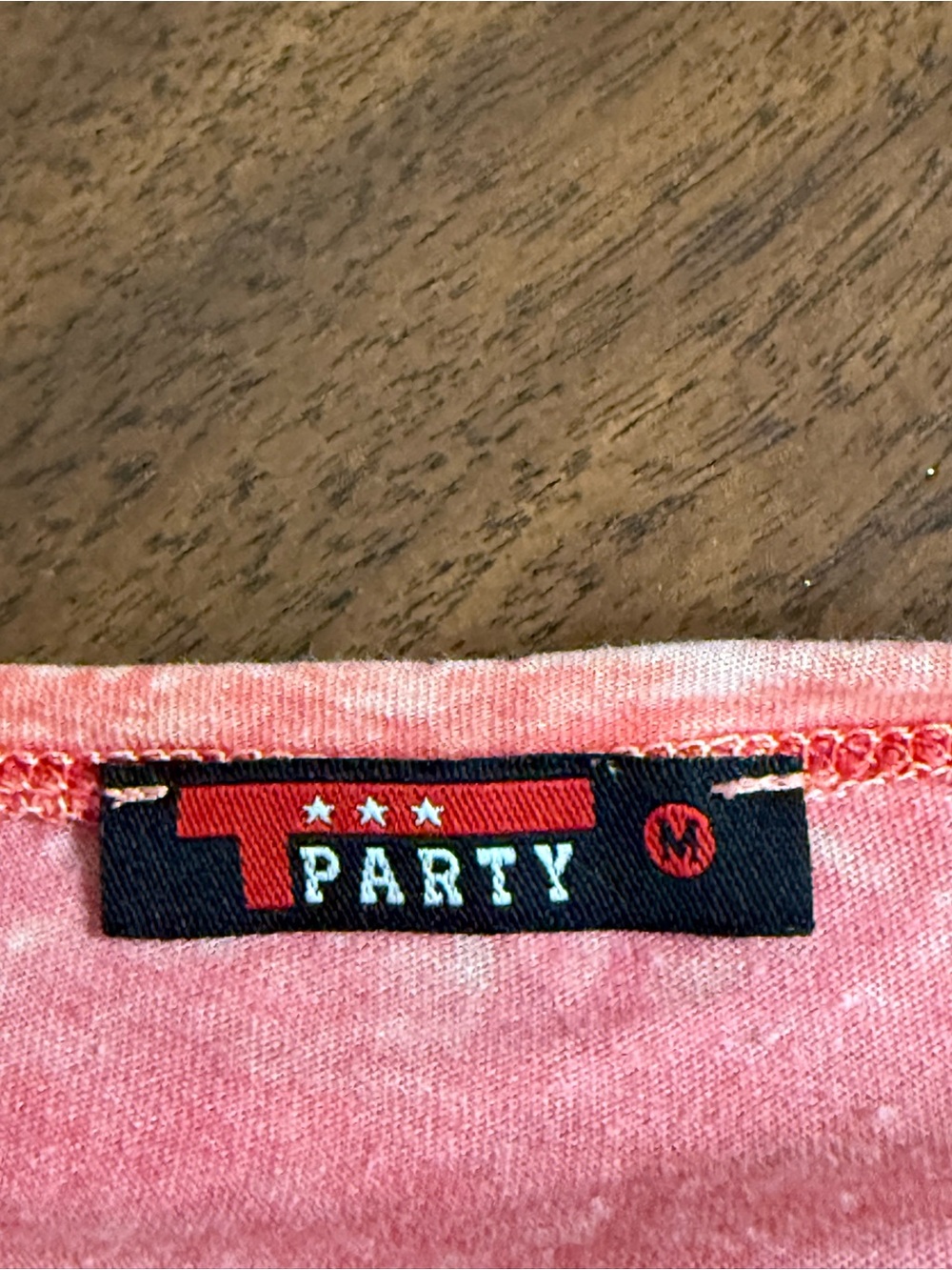 T Party Coral Cross Graphic Rhinestone Tunic Top M Boho Western Boutique Chic - Picture 8 of 10